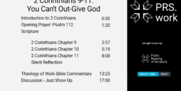 2 Corinthians Chapters 9-11: You Can't Out-Give God (17 minutes)