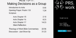 Acts Chapters 15-17: Making Decisions as a Group (32 minutes)
