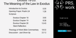 Exodus Chapters 18-20: The Meaning of The Law in Exodus (22 minutes)