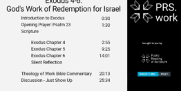 Exodus Chapters 4-6: God's Work of Redemption for Israel (26 minutes)