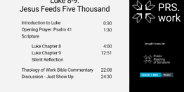 Luke Chapters 8-9: Jesus Feeds Five Thousand (25 minutes)