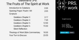 Galatians Chapters 3-6: The Fruits of The Spirit at Work (24 minutes)