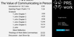1 & 2 John: The Value of Communicating in Person (26 minutes)