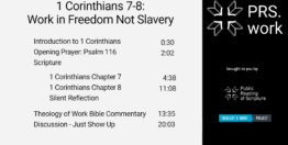 1 Corinthians Chapters 7-8: Work in Freedom Not Slavery (20 minutes)
